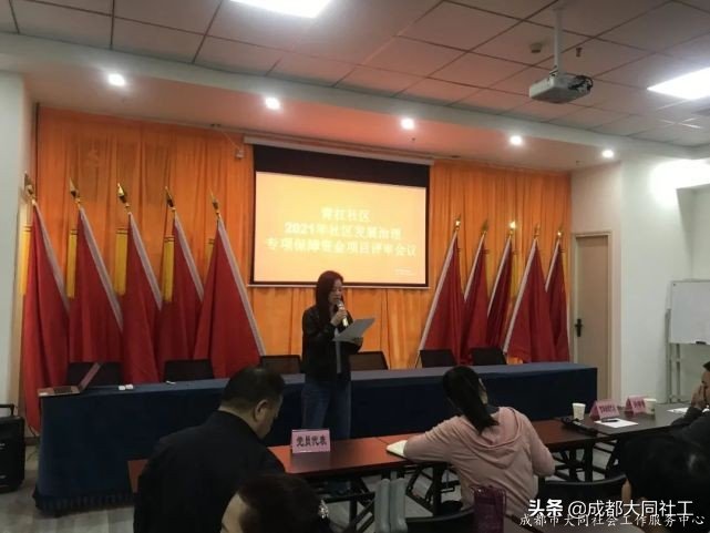 青杠社区2021年社区发展治理专项保障资金项目评审会议