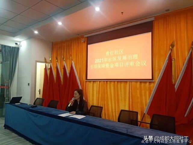 青杠社区2021年社区发展治理专项保障资金项目评审会议